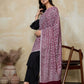 Weavers Villa Women's Viscose Stole – Soft Lightweight Paisley Jaal Design Stole Shawl Wrap Dupatta Scarf for All Seasons, 70cm x 200cm