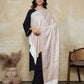 Weavers Villa Women's Viscose Stole – Soft Lightweight Paisley Jaal Design Stole Shawl Wrap Dupatta Scarf for All Seasons, 70cm x 200cm