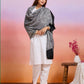 Weavers Villa Women's Viscose Stole – Soft Lightweight Self Design Stole Shawl Wrap Dupatta Scarf for All Seasons, Sun Protection, 70cm x 200cm
