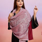 Weavers Villa Women's Viscose Stole – Soft Lightweight Self Design Stole Shawl Wrap Dupatta Scarf for All Seasons, Sun Protection, 70cm x 200cm