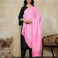 Weavers Villa Women's Viscose Stole – Soft Lightweight Self Design Stole Shawl Wrap Dupatta Scarf for All Seasons, Sun Protection, 70cm x 200cm