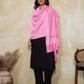 Weavers Villa Women's Viscose Stole – Soft Lightweight Self Design Stole Shawl Wrap Dupatta Scarf for All Seasons, Sun Protection, 70cm x 200cm