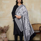 Weavers Villa Women's Viscose Stole – Soft Lightweight Paisley Jaal Design Stole Shawl Wrap Dupatta Scarf for All Seasons, Sun Protection for girls, 70cm x 200cm