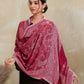 Weavers Villa Women's Viscose Stole – Soft Lightweight Paisley Jaal Design Stole Shawl Wrap Dupatta Scarf for All Seasons, Sun Protection for girls, 70cm x 200cm