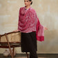 Weavers Villa Women's Viscose Stole – Soft Lightweight Paisley Jaal Design Stole Shawl Wrap Dupatta Scarf for All Seasons, Sun Protection for girls, 70cm x 200cm