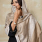 Weavers Villa Women's Viscose Stole – Soft Lightweight Intricate Border Design Stole Shawl Wrap Dupatta Scarf for All Seasons, Sun Protection for girls, 70cm x 200cm