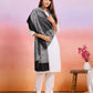 Weavers Villa Women's Viscose Stole – Soft Lightweight Intricate Border Design Stole Shawl Wrap Dupatta Scarf for All Seasons, Sun Protection for girls, 70cm x 200cm