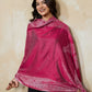 Weavers Villa Women's Viscose Stole – Soft Lightweight Intricate Border Design Stole Shawl Wrap Dupatta Scarf for All Seasons, Sun Protection for girls, 70cm x 200cm