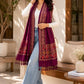 Women Jacquard Pashmina Feel Stole | Floral Border Design | Soft Winter Shawl with Tassels | College wear stoles, Travel wrap for Girls/Ladies