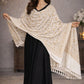Women Jacquard Pashmina Feel Stole | Floral Border Design | Soft Winter Shawl with Tassels | College wear stoles, Travel wrap for Girls/Ladies