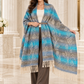 Weavers Villa Abstract Striped Woven Shawl with Fringe Finish For Women Soft Textured Feel, Lightweight Comfort , Easy Layering, Versatile Everyday Styling