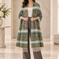 Weavers Villa Abstract Striped Woven Shawl with Fringe Finish For Women Soft Textured Feel, Lightweight Comfort , Easy Layering, Versatile Everyday Styling