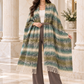 Weavers Villa Abstract Striped Woven Shawl with Fringe Finish For Women Soft Textured Feel, Lightweight Comfort , Easy Layering, Versatile Everyday Styling