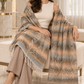 Weavers Villa Abstract Striped Woven Shawl with Fringe Finish For Women Soft Textured Feel, Lightweight Comfort , Easy Layering, Versatile Everyday Styling
