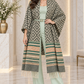 Weavers Villa Geometric Diamond Woven Shawl with Striped Border and Fringe For Women Soft Textured Feel, Lightweight Comfort , Easy Layering, Versatile Everyday Styling