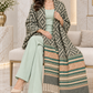 Weavers Villa Geometric Diamond Woven Shawl with Striped Border and Fringe For Women Soft Textured Feel, Lightweight Comfort , Easy Layering, Versatile Everyday Styling