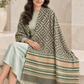 Weavers Villa Geometric Diamond Woven Shawl with Striped Border and Fringe For Women Soft Textured Feel, Lightweight Comfort , Easy Layering, Versatile Everyday Styling