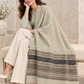 Weavers Villa Geometric Diamond Woven Shawl with Striped Border and Fringe For Women Soft Textured Feel, Lightweight Comfort , Easy Layering, Versatile Everyday Styling