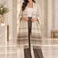 Weavers Villa Minimal Striped Woven Shawl with Fringe Finish For Women Soft Textured Feel, Lightweight Comfort , Easy Layering, Versatile Everyday Styling