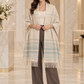 Weavers Villa Minimal Striped Woven Shawl with Fringe Finish For Women Soft Textured Feel, Lightweight Comfort , Easy Layering, Versatile Everyday Styling