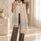Weavers Villa Minimal Striped Woven Shawl with Fringe Finish For Women Soft Textured Feel, Lightweight Comfort , Easy Layering, Versatile Everyday Styling
