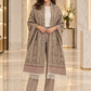 Elegant Woven Shawl with Floral Border and Fringe Finish For Women Soft Textured Feel, Lightweight Comfort , Easy Layering, Versatile Everyday Styling