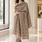 Elegant Woven Shawl with Floral Border and Fringe Finish For Women Soft Textured Feel, Lightweight Comfort , Easy Layering, Versatile Everyday Styling