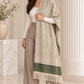 Elegant Woven Shawl with Floral Border and Fringe Finish For Women Soft Textured Feel, Lightweight Comfort , Easy Layering, Versatile Everyday Styling