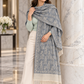 Elegant Woven Shawl with Floral Border and Fringe Finish For Women Soft Textured Feel, Lightweight Comfort , Easy Layering, Versatile Everyday Styling