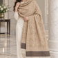 Elegant Woven Shawl with Floral Border and Fringe Finish For Women Soft Textured Feel, Lightweight Comfort , Easy Layering, Versatile Everyday Styling