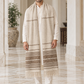 Weavers Villa Minimal Striped Woven Shawl with Fringe Finish For Men Soft Textured Feel, Lightweight Comfort , Easy Layering, Versatile Everyday Styling