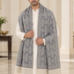 Elegant Woven Shawl with Floral Border and Fringe Finish For Men Soft Textured Feel, Lightweight Comfort , Easy Layering, Versatile Everyday Styling