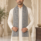 Elegant Woven Shawl with Floral Border and Fringe Finish For Men Soft Textured Feel, Lightweight Comfort , Easy Layering, Versatile Everyday Styling