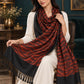 WV-105-RED | Woven stole | Creative draping style 3