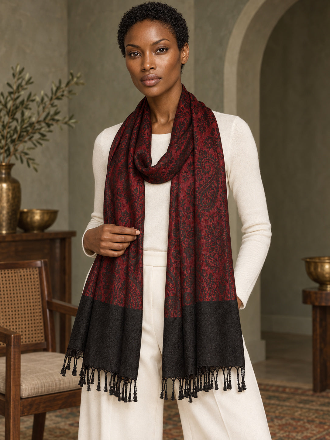 WV-108 | Woven stole | Elegant drape 4