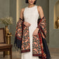 WV-111-BLACK | Woven stole | Elegant drape 3
