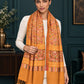 WV-111-MUSTARD | Woven stole | Elegant drape 4