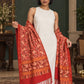 WV-111-RED | Woven stole | Elegant drape 3