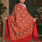 WV-111-RED | Woven stole | Elegant drape 5