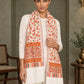WV-111-WHITE | Woven stole | Elegant drape 4