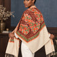 WV-112-BEIGE | Woven stole | Elegant drape 5