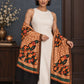 WV-112-BLACK | Woven stole | Elegant drape 3