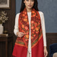 WV-112-MAROON | Woven stole | Elegant drape 4