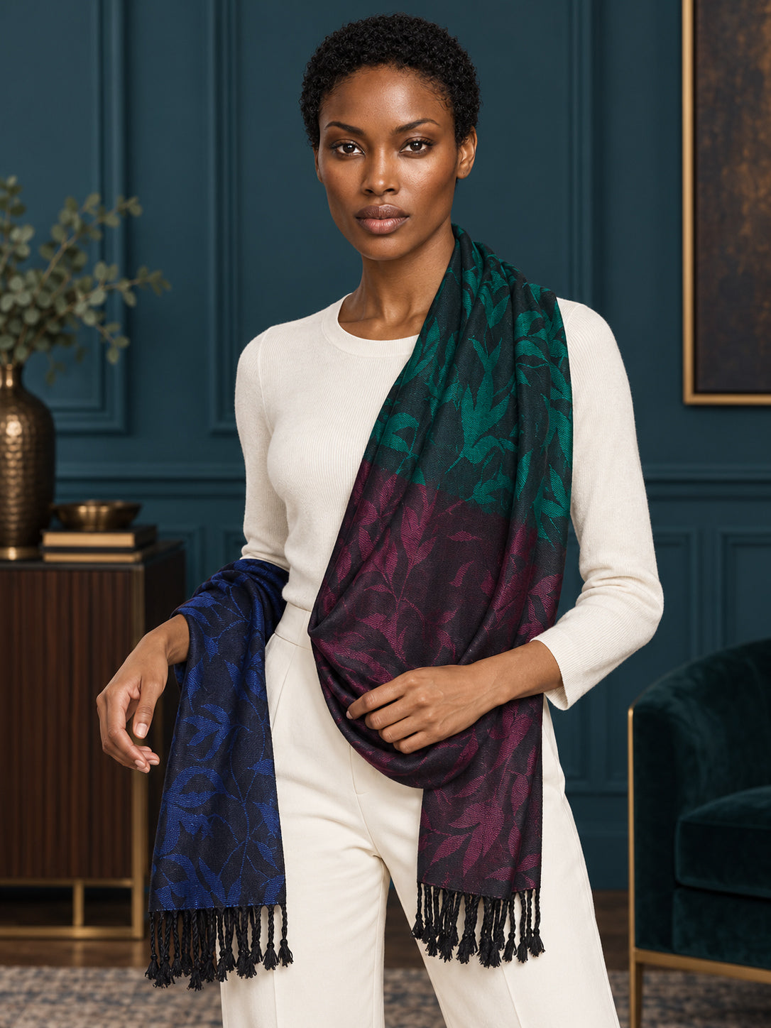 WV-112-MULTI | Woven stole | Elegant drape 2