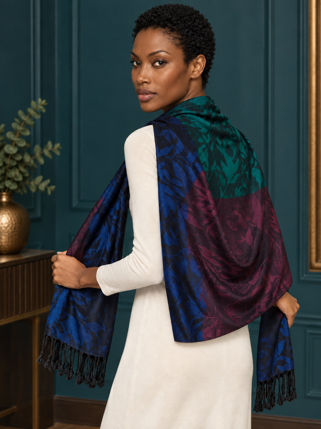 WV-112-MULTI | Woven stole | Elegant drape 5