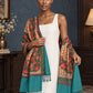 WV-112-NEWGREEN | Woven stole | Elegant drape 3