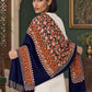 WV-113-NAVYBLUE | Woven stole | Elegant drape 5