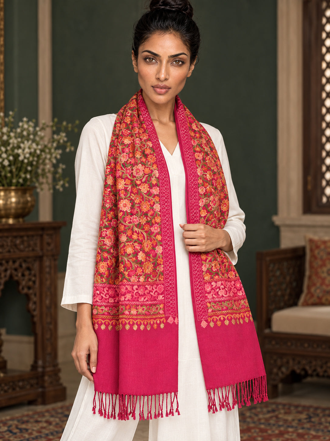 WV-113-RANI | Woven stole | Elegant drape 4