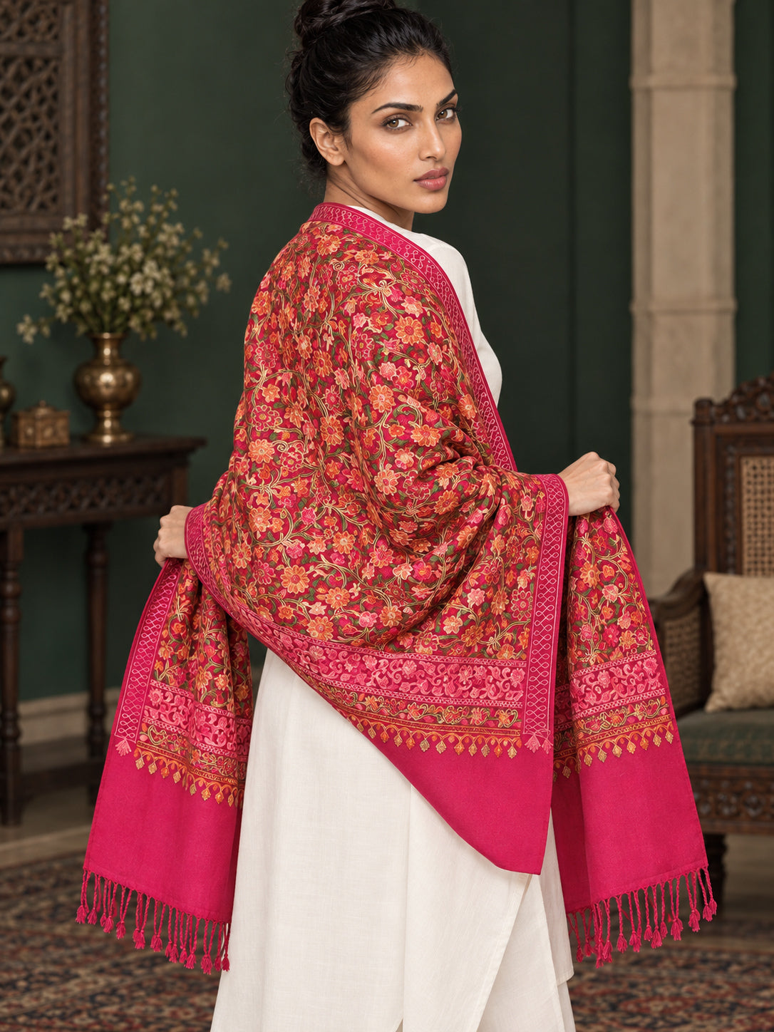 WV-113-RANI | Woven stole | Elegant drape 5