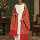 WV-113-RED | Woven stole | Elegant drape 3